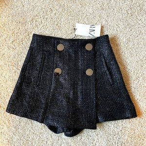 Zara Skort Shiny Black